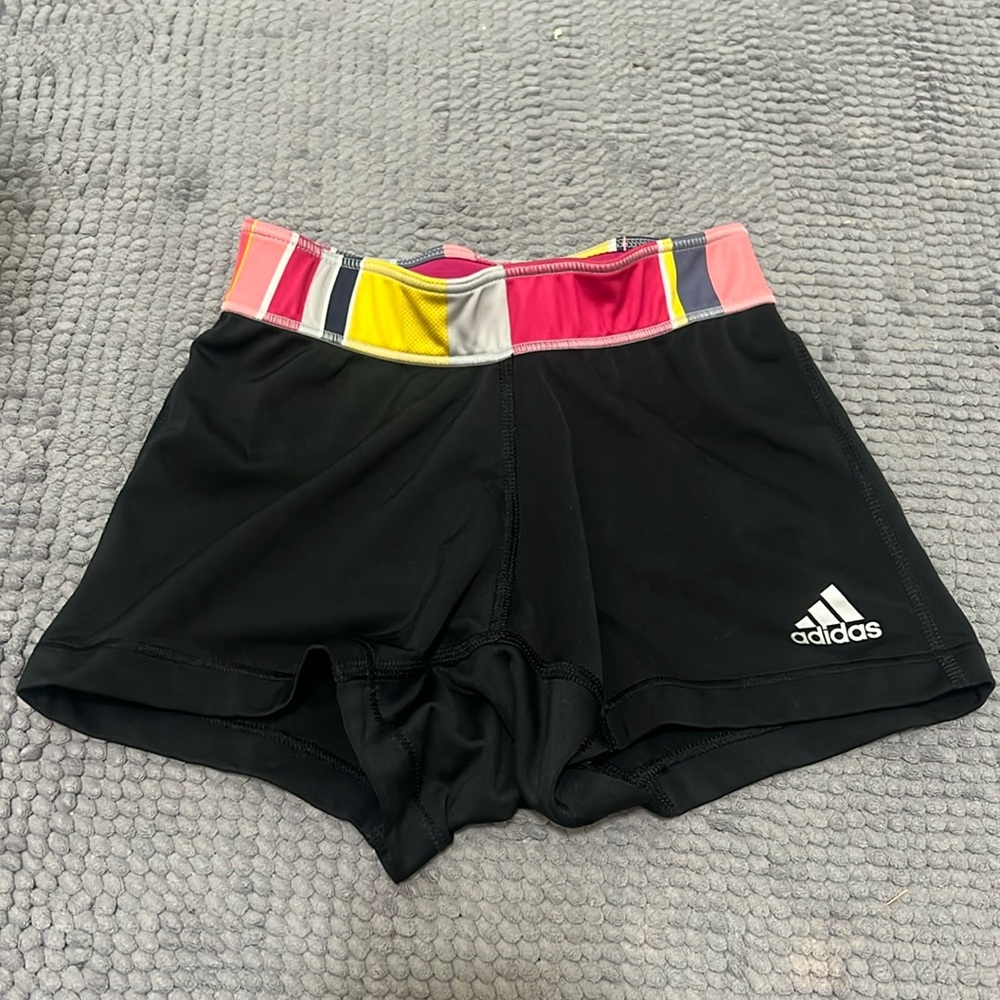 Women’s Adidas spandex with multi color band